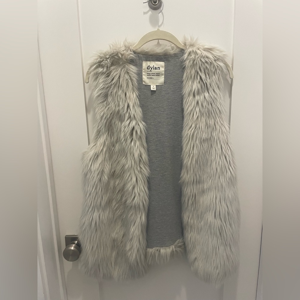 Dylan fake fur vest.